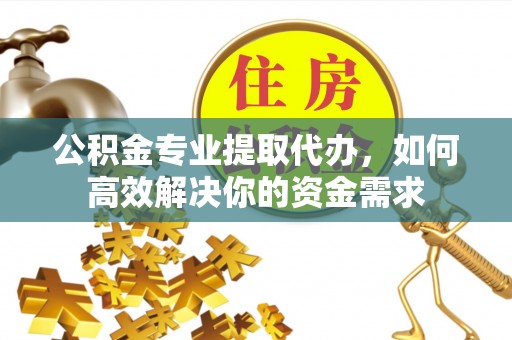 果洛公积金专业提取代办，如何高效解决你的资金需求