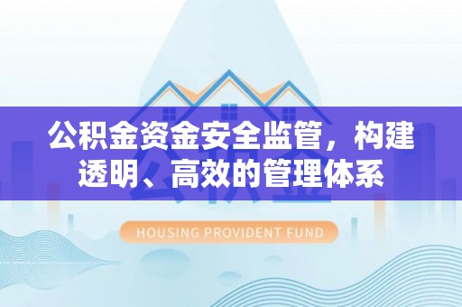 果洛公积金资金安全监管，构建透明、高效的管理体系