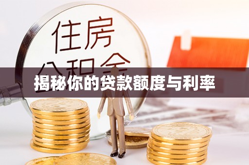 果洛揭秘你的贷款额度与利率