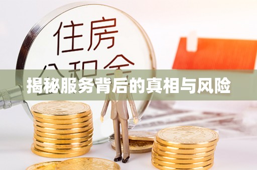 果洛揭秘服务背后的真相与风险