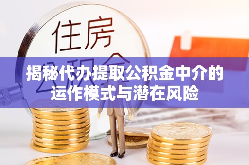 果洛揭秘代办提取公积金中介的运作模式与潜在风险