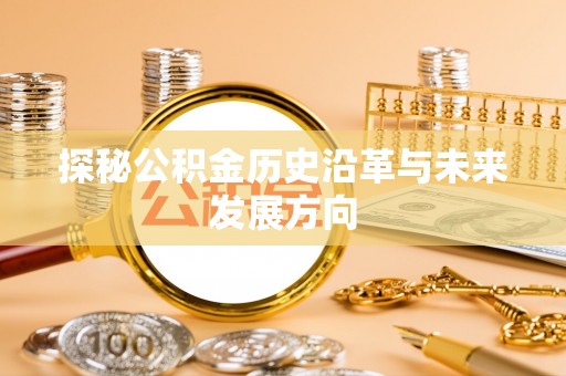 果洛探秘公积金历史沿革与未来发展方向