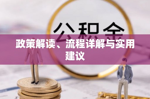 果洛政策解读、流程详解与实用建议